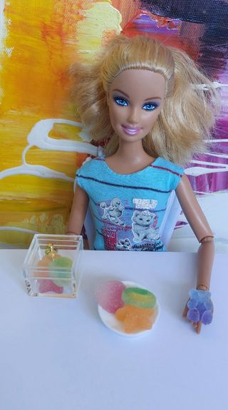 Barbie Casa muñecas  golosinas miniatura