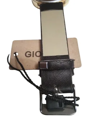 Reloj Giorgie Dorado Correa Negra + Pila