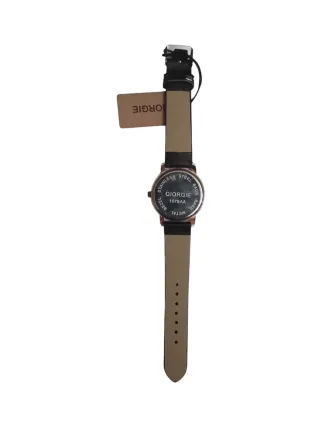 Reloj Giorgie Dorado Correa Negra + Pila