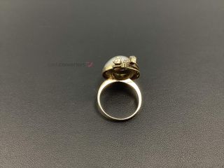 anillo oro 18k con piedra con circonita