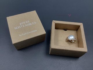 anillo oro 18k con piedra con circonita