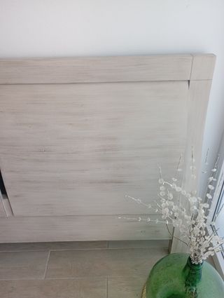 Cabecero cama madera color yute