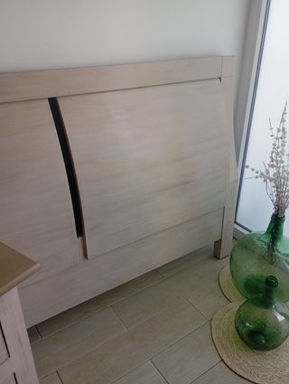 Cabecero cama madera color yute