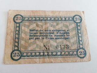 Billete 25 céntimos Angles (II República)