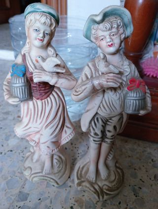 Pareja figuras porcelana