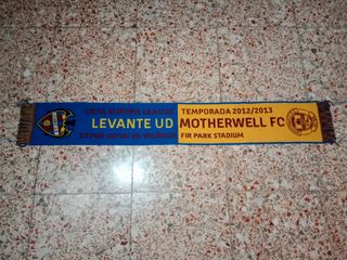 Bufanda Levante UD - Motherwell FC 2012/13