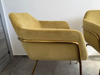 Silla Neus Maisons du Monde dorada nueva