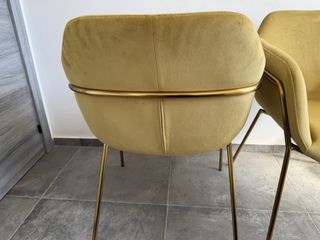 Silla Neus Maisons du Monde dorada nueva