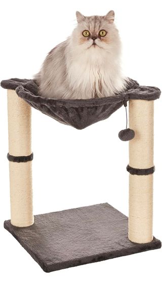 Hamaca rascador gato gris