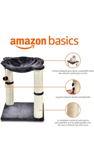 Hamaca rascador gato gris