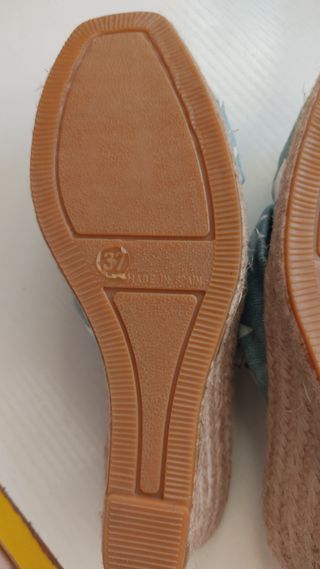 Sandalias cuña esparto OLL- Estrella