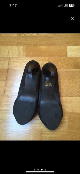 Zapatos negros tacón 40 Mujer