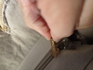 Bolso tejido beige