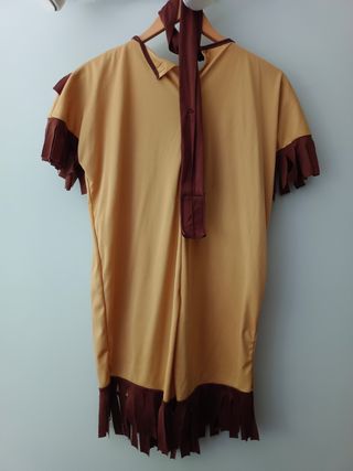 Disfraz india niña - marrón beige