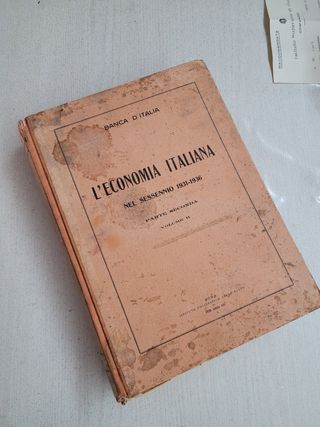 libro antico - l'economia italiana