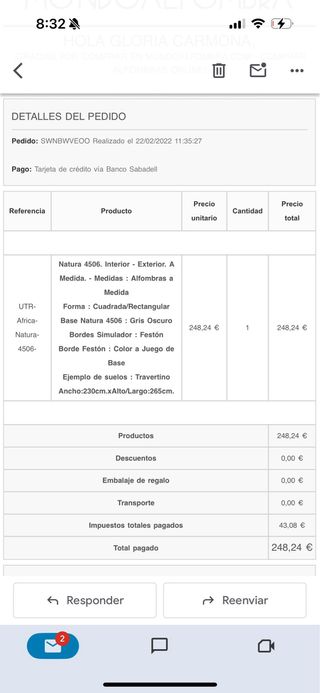 Alfombra interior o exterior, grande