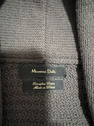 Cárdigan Massimo Dutti gris