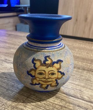 Vaso Ceramica Decorativo Sole
