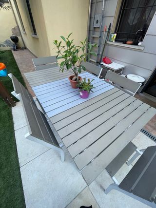 Tavolo giardino Maison du Monde grigio