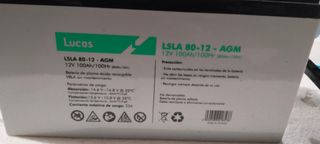 Inversor 12V + Batería AGM Lucas 100Ah