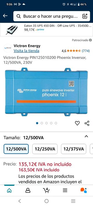 Inversor 12V + Batería AGM Lucas 100Ah