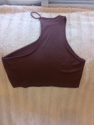 Top Bershka marrón - Talla XL