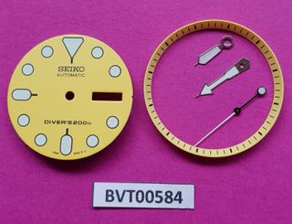 SEIKO AMARILLO MANOS MINUTOS PISTA CONJUNTO SKX007