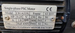 Motor depuradora piscina , Funcionando perfecto