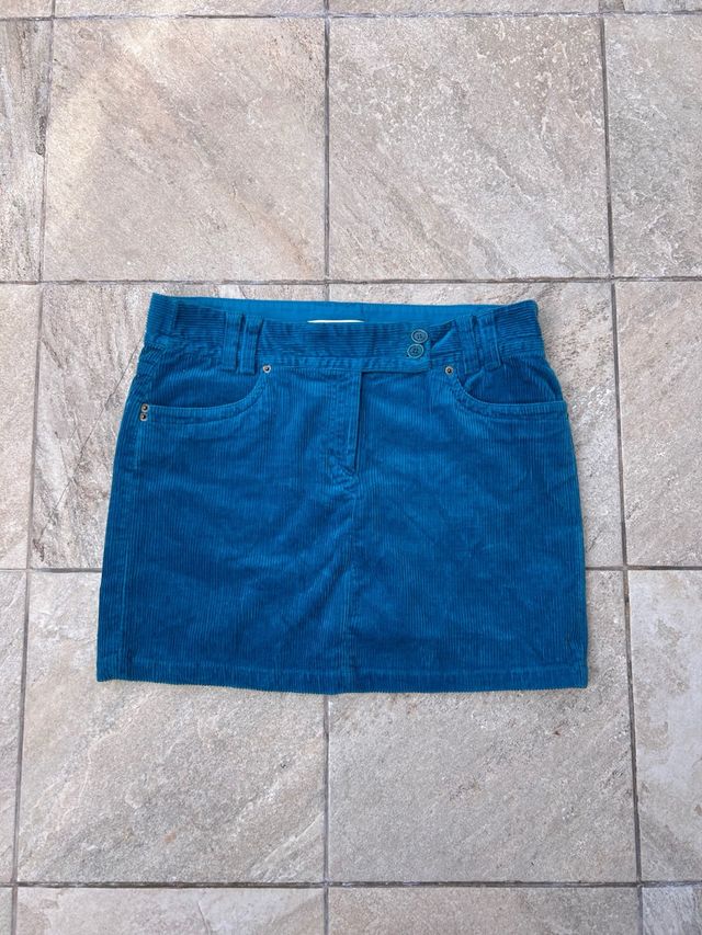 Minifalda pana Tommy Hilfiger azul