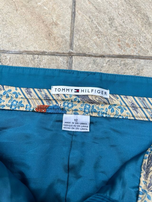 Minifalda pana Tommy Hilfiger azul