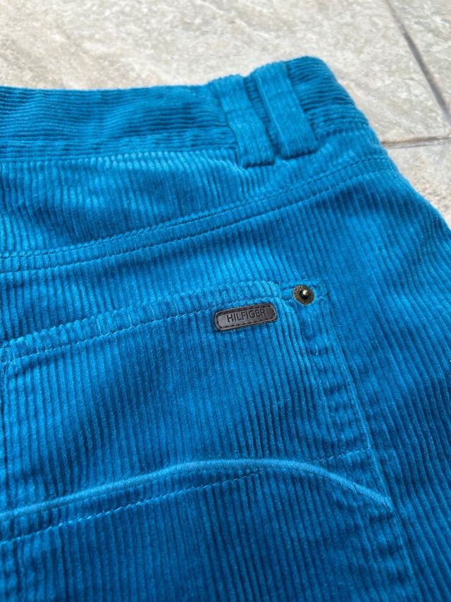 Minifalda pana Tommy Hilfiger azul