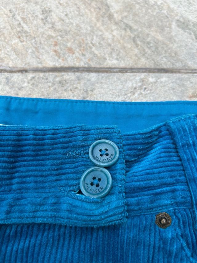 Minifalda pana Tommy Hilfiger azul