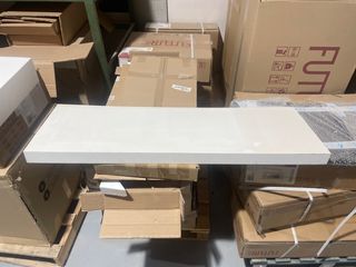 Estante baño 110x35cm blanco