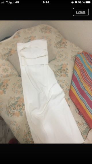 Vestido blanco abertura - elegante