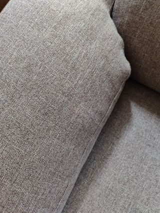 Sofá chaise longue marrón 3 plazas