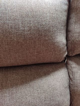 Sofá chaise longue marrón 3 plazas