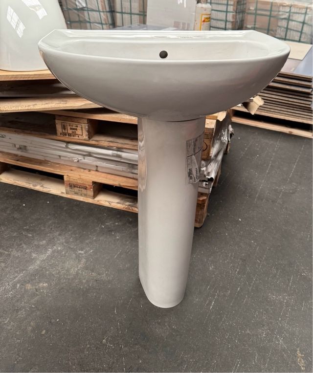 Lavabo pedestal cerámico