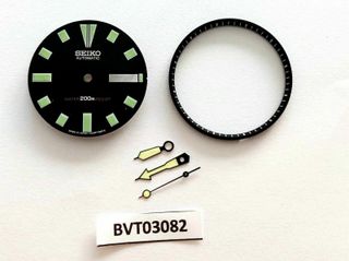 SEIKO DIAL NEGRO MANOS MINUTOS PISTA CONJUNTO