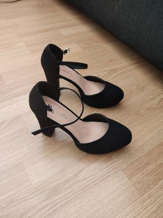 Zapatos negros tacón Peach Pie - Talla 40