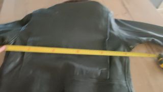 Chaqueta estilo aviador cuero marrón