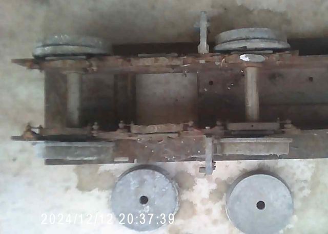 Locomotiva a vapore metallica antica - misura LGB