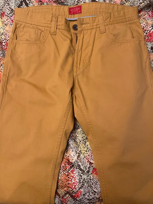 Pantalón hombre tonos ocre - Talla 42. nuevo
