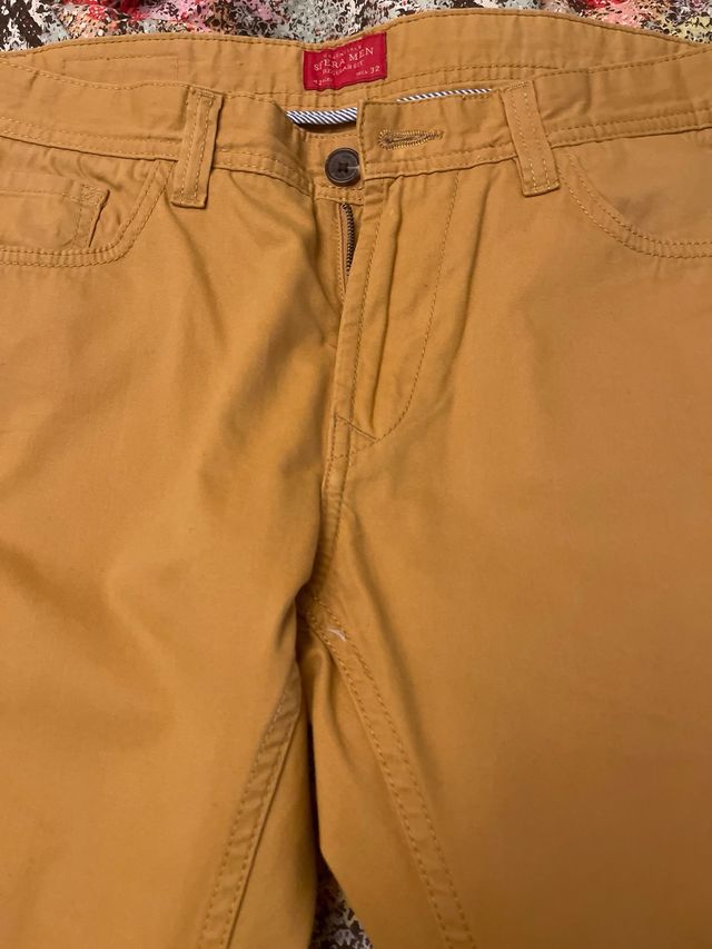 Pantalón hombre tonos ocre - Talla 42. nuevo