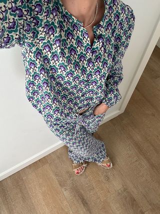 Conjunto Zara - Blusa y pantalón