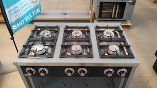 Cocina industrial HR-6: 6 fuegos