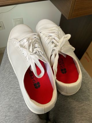 Mocasines blancos piel mujer