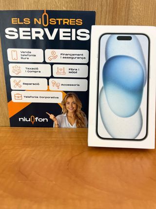 iPhone 15 Azul (128GB) - Nuevo, precintado