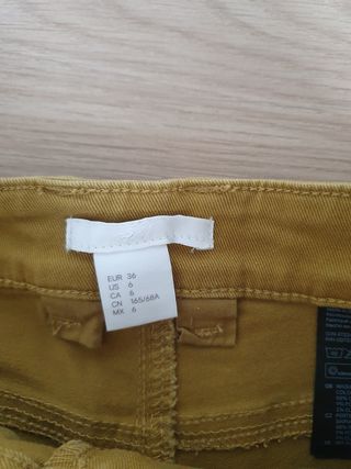 Shorts corti senape donna