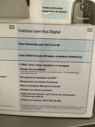 Teléfono inalámbrico Panasonic KX-TG1611SP (2 unid