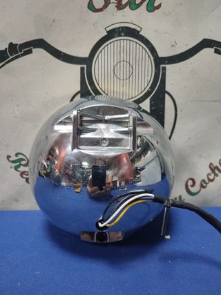 Faro delantero moto clásico